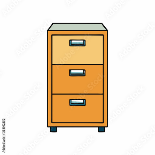 filing cabinet on white
