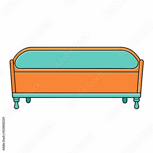 footboard isolated on white background