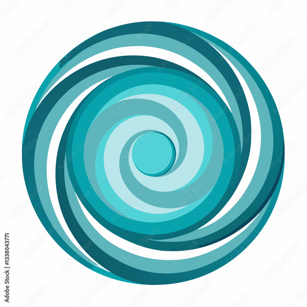 spiral shape with smooth transitions spiral shape with smooth transitions
