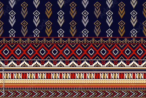 Ethnic geometric pattern, seamless pattern of the Navajo tribe. Native American ethnic. Seamless vector pattern ethnic, seamless Mexican rug, woven carpet. Folk embroidery, Bohemian, Aztec style.