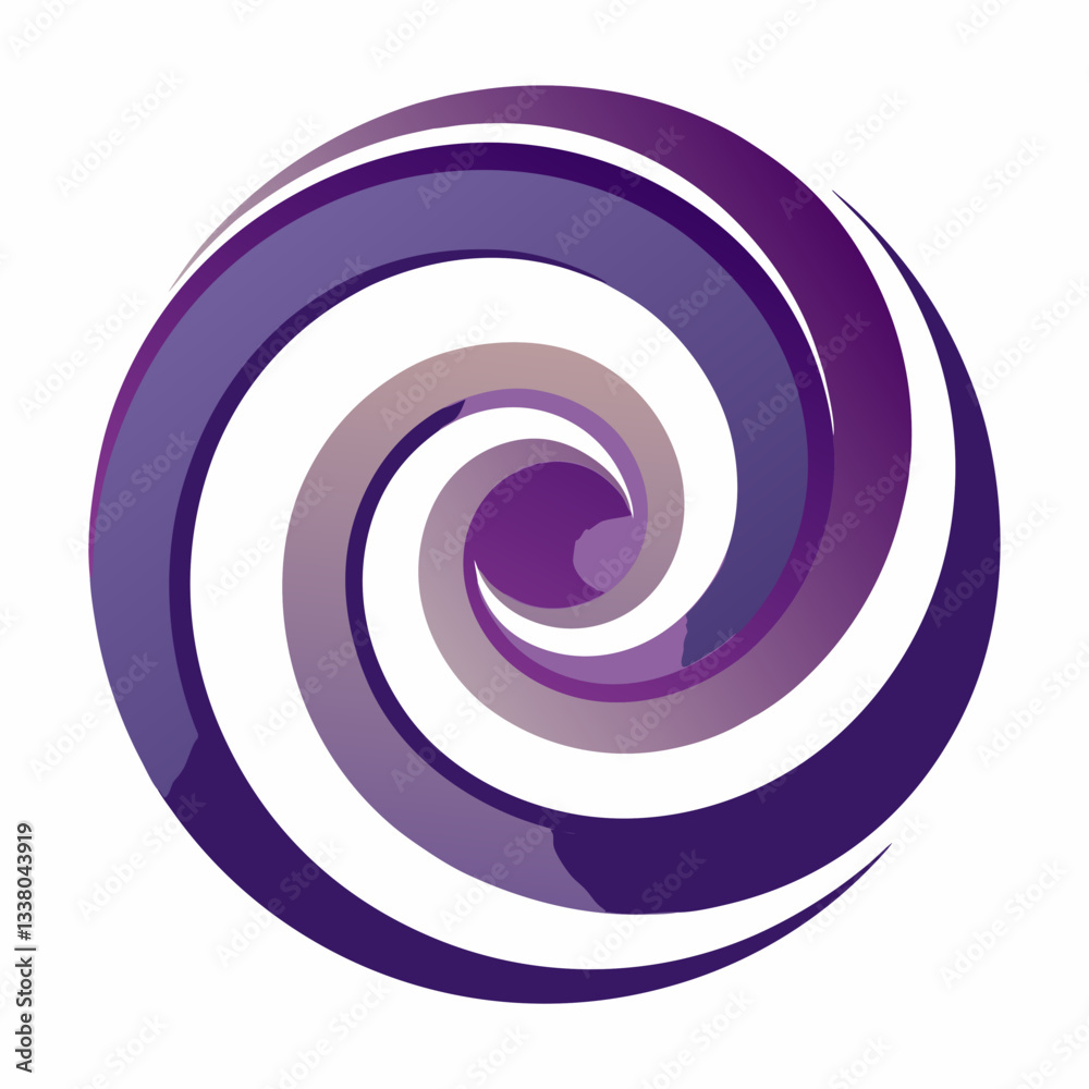 spiral shape with smooth transitions spiral shape with smooth transitions