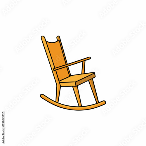 wooden rocking chair