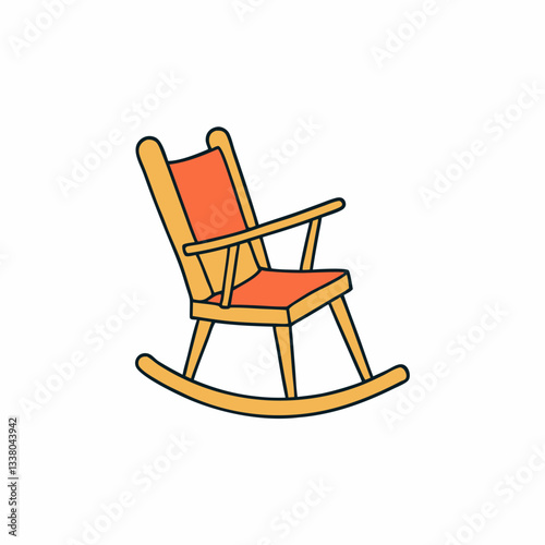 wooden rocking chair
