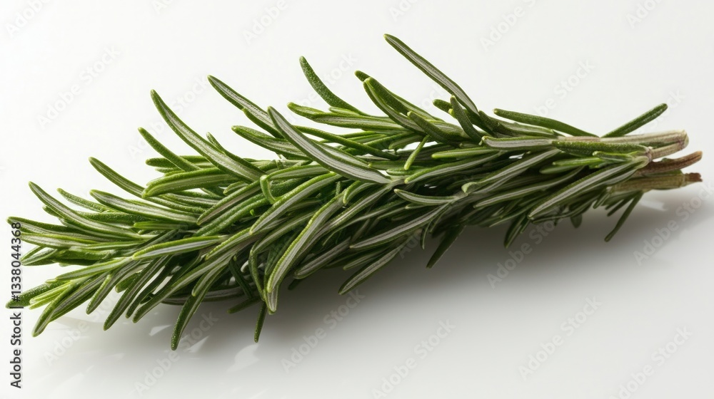 Fototapeta premium Fresh Rosemary Sprig Culinary Herb Aromatic Plant Cooking Ingredient High Resolution