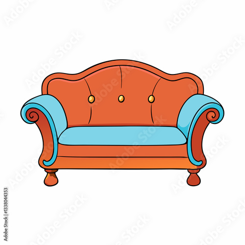 sofa isolated on white background