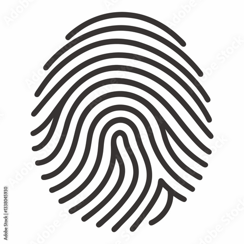 artistic fingerprint with fine lines