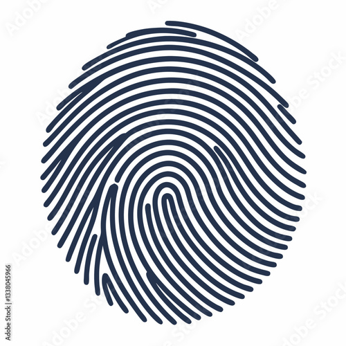 artistic fingerprint with fine lines