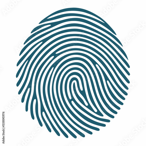 artistic fingerprint with fine lines