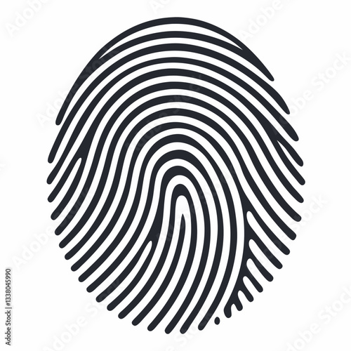 artistic fingerprint with fine lines