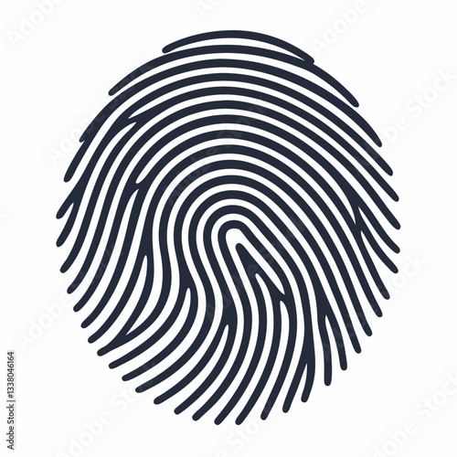 artistic fingerprint with fine lines