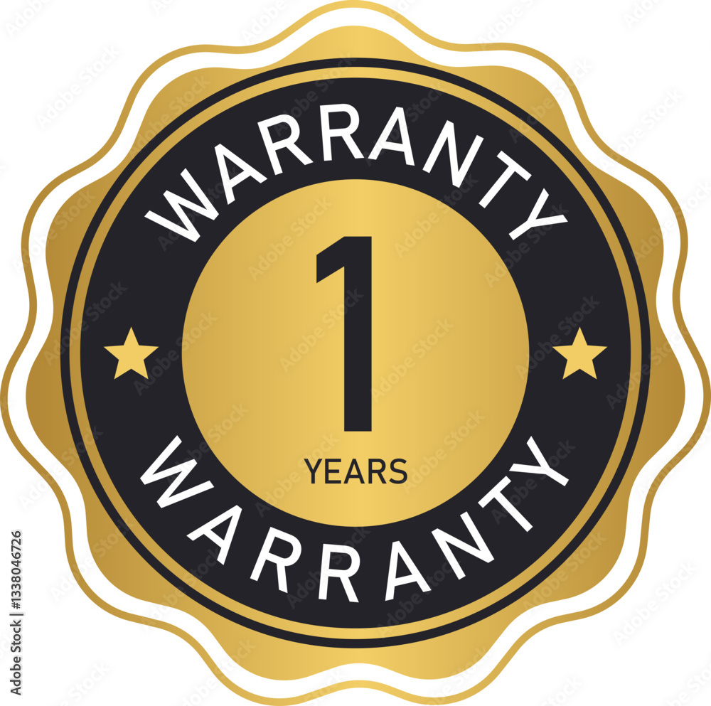 Fototapeta premium Gold Warranty Label