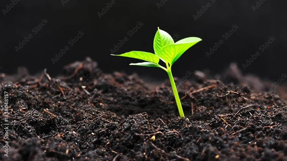 New Life Emerging: A Tiny Sprout's Journey New Life Emerging: A Tiny Sprout's Journey