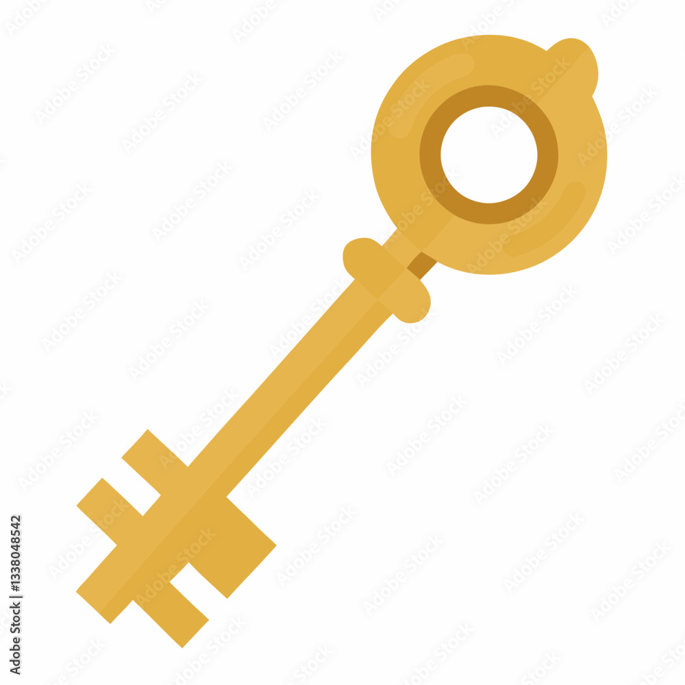 Fototapeta premium elegant key with minimalist styling