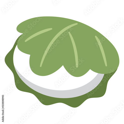柏餅のイラスト