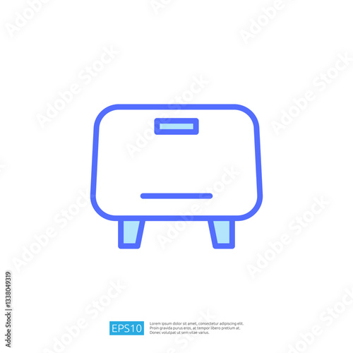 Minimalist Icon of a Clean and Disinfect Container for Household Use in Modern Home Design
