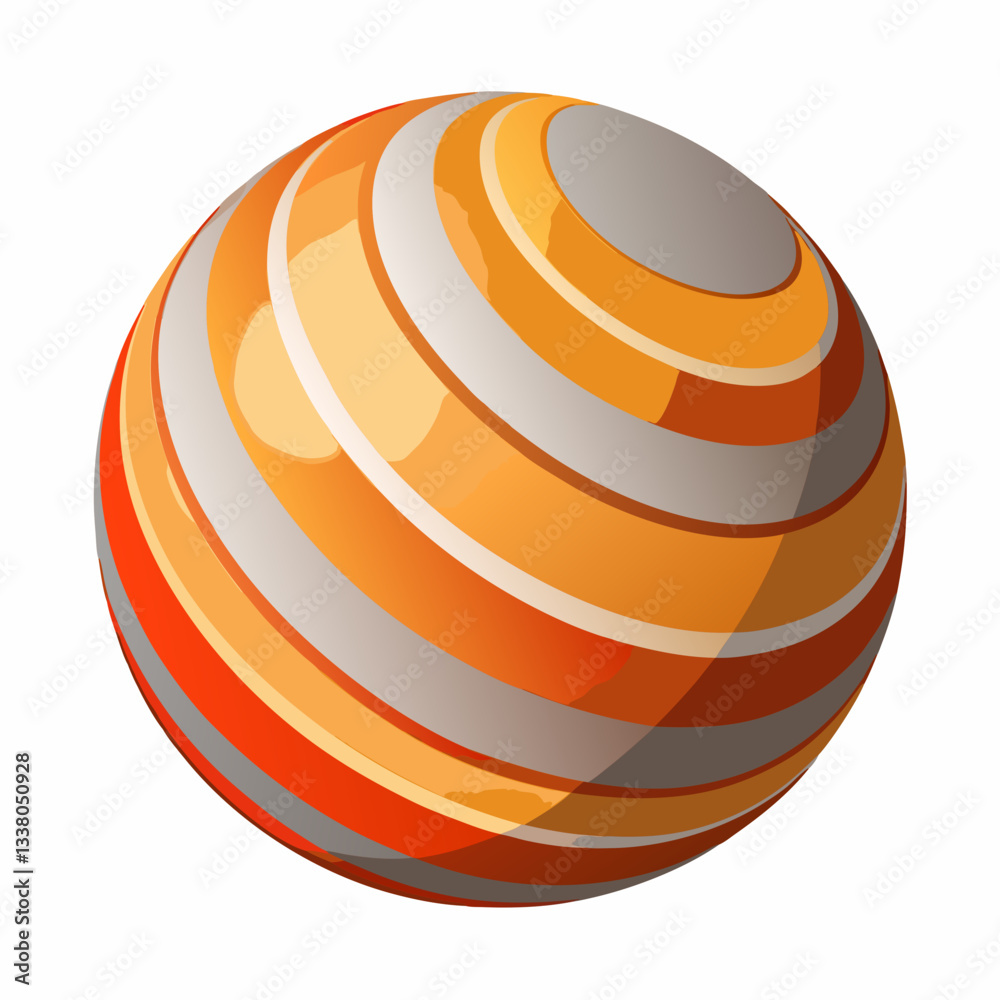abstract sphere with layered shadows abstract sphere with layered shadows
