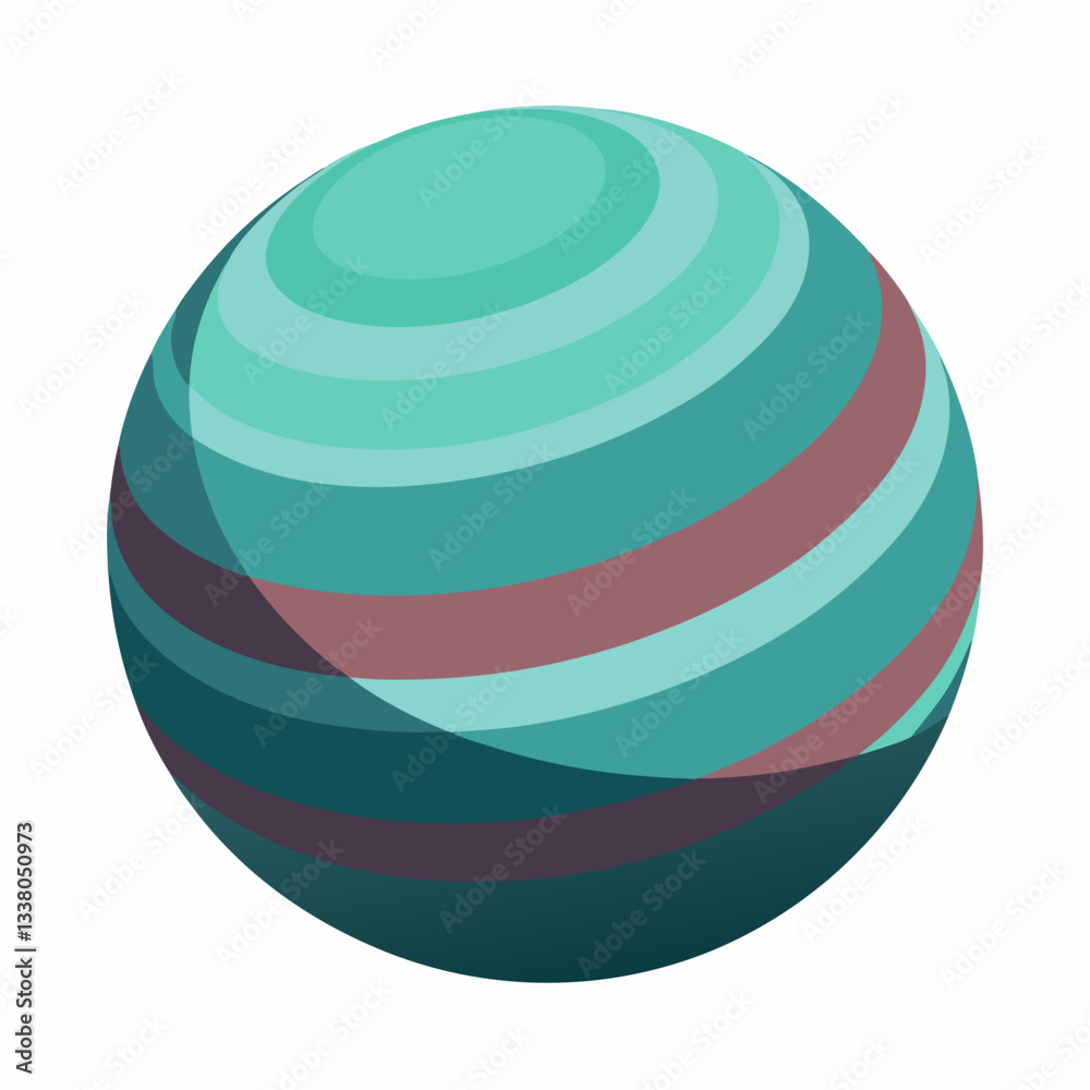 abstract sphere with layered shadows abstract sphere with layered shadows