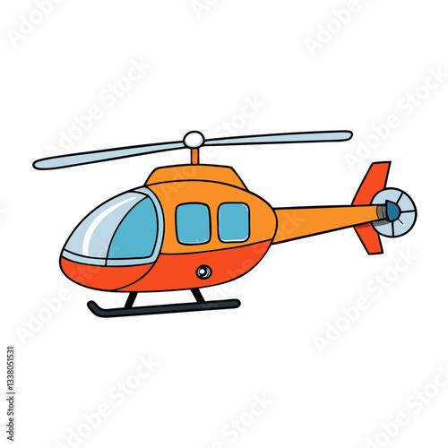 helicopter vector illustration