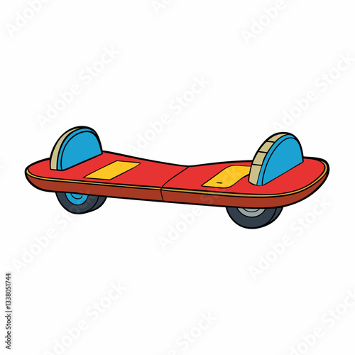 vector illustration of an hoverboard