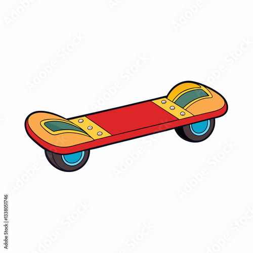 vector illustration of an hoverboard