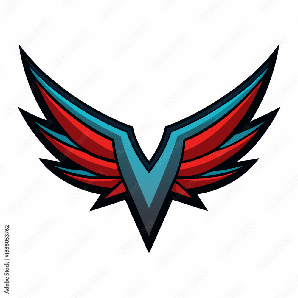 Obraz premium dynamic wings with sharp edges