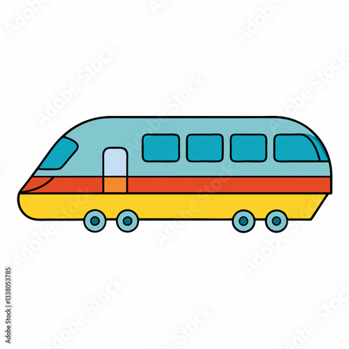 vector illustration of train