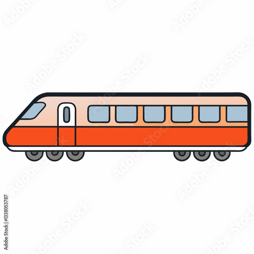 vector illustration of a train