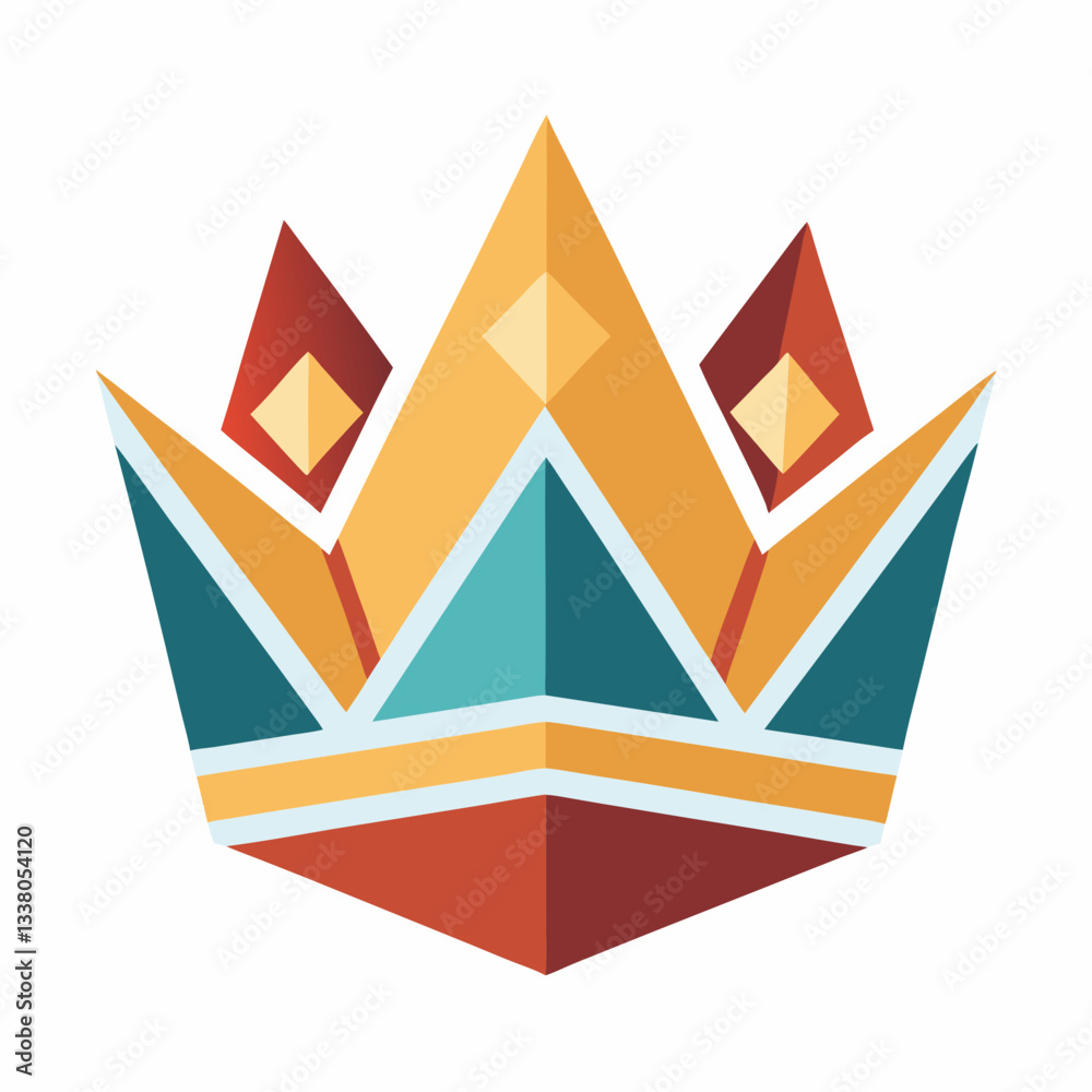 geometric crown with royal symmetry geometric crown with royal symmetry