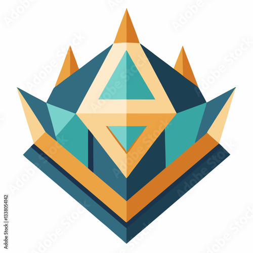 geometric crown with royal symmetry