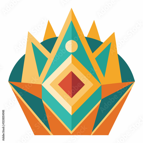 geometric crown with royal symmetry