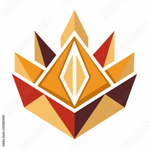 geometric crown with royal symmetry