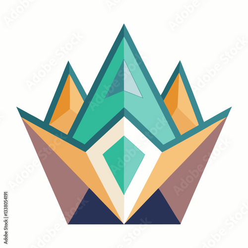 geometric crown with royal symmetry