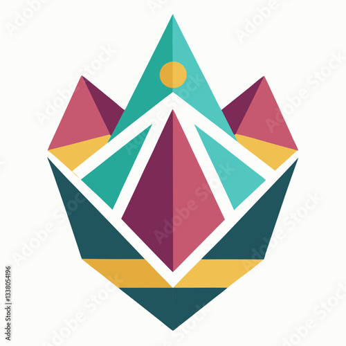 geometric crown with royal symmetry