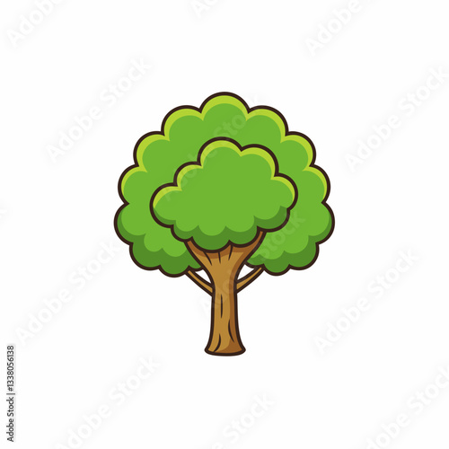 elm tree isolated on white