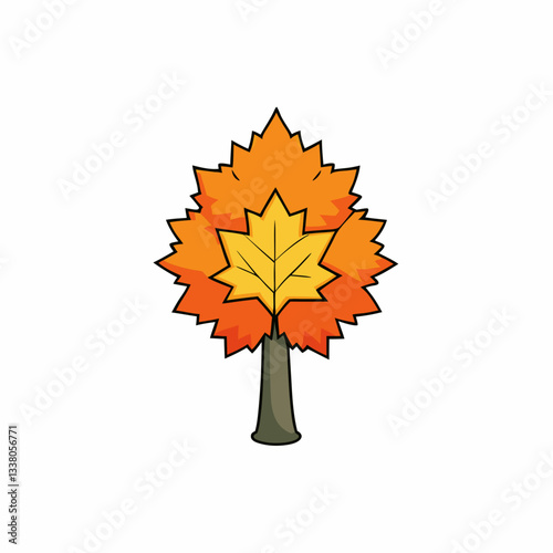 liquidambar tree vector