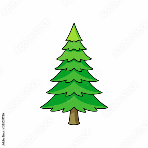 pine tree vector illustration