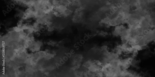 Abstract smoke on black and Fog background. Isolated black background. fume overlay design and smoky effect for photos design.	