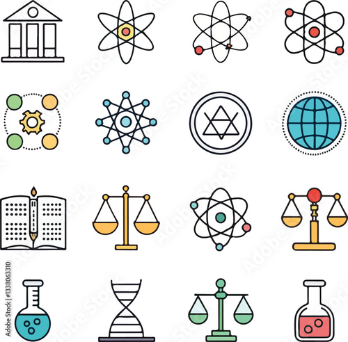 Mass Measurement Icons Set   Editable Stroke Vector Pack