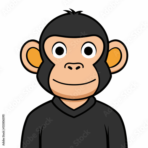 chimpanzee cartoon vector