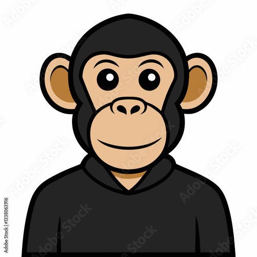 chimpanzee cartoon vector
