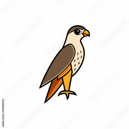 vector illustration of a falcon