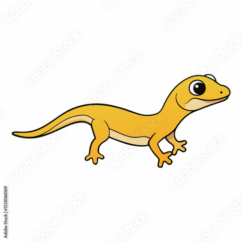 vector illustration of a gecko