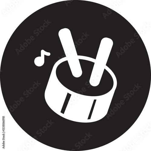 drum glyph icon
