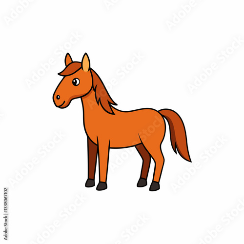 vector illustration of a horse