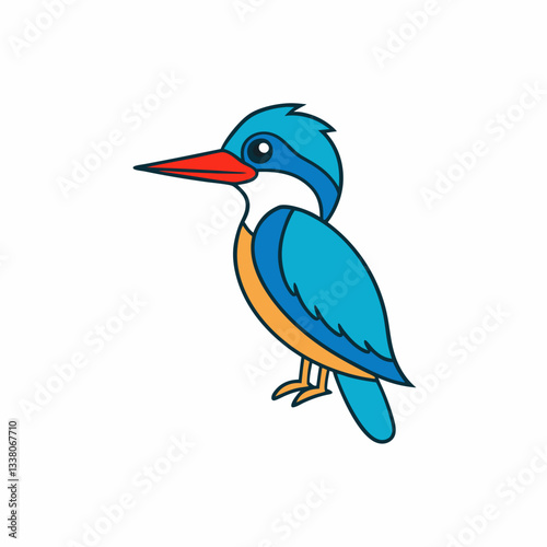 kingfisher on a branch photo