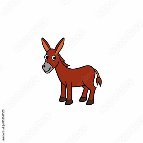 vector illustration of a mule