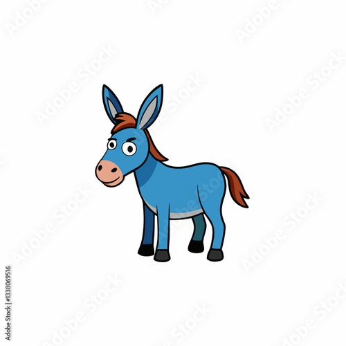 vector illustration of a mule