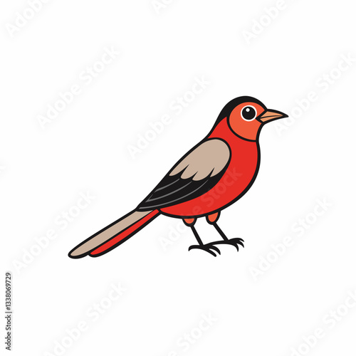 nightingale on a branch