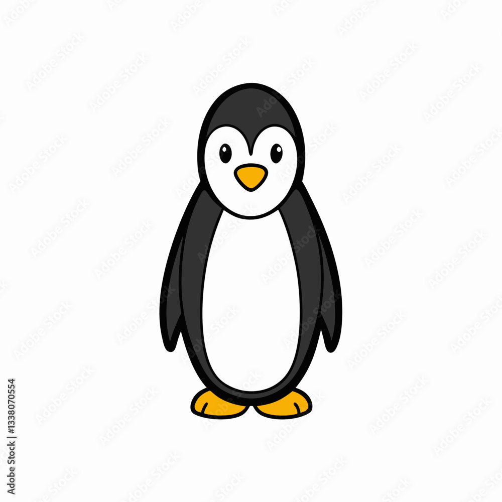 Fototapeta premium penguin on a white background