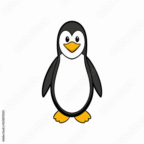 penguin on a white background